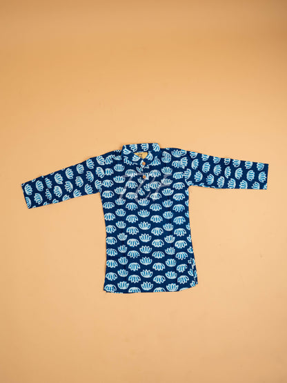 Indiogo - Boys Printed Short Kurta