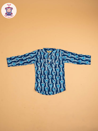 Indiogo - Boys Printed Long Kurta