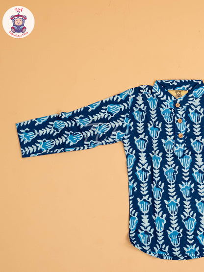Indiogo - Boys Printed Long Kurta