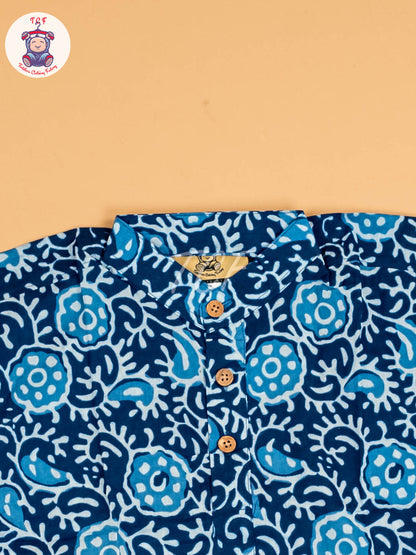 Indiogo - Boys Printed Short Kurta