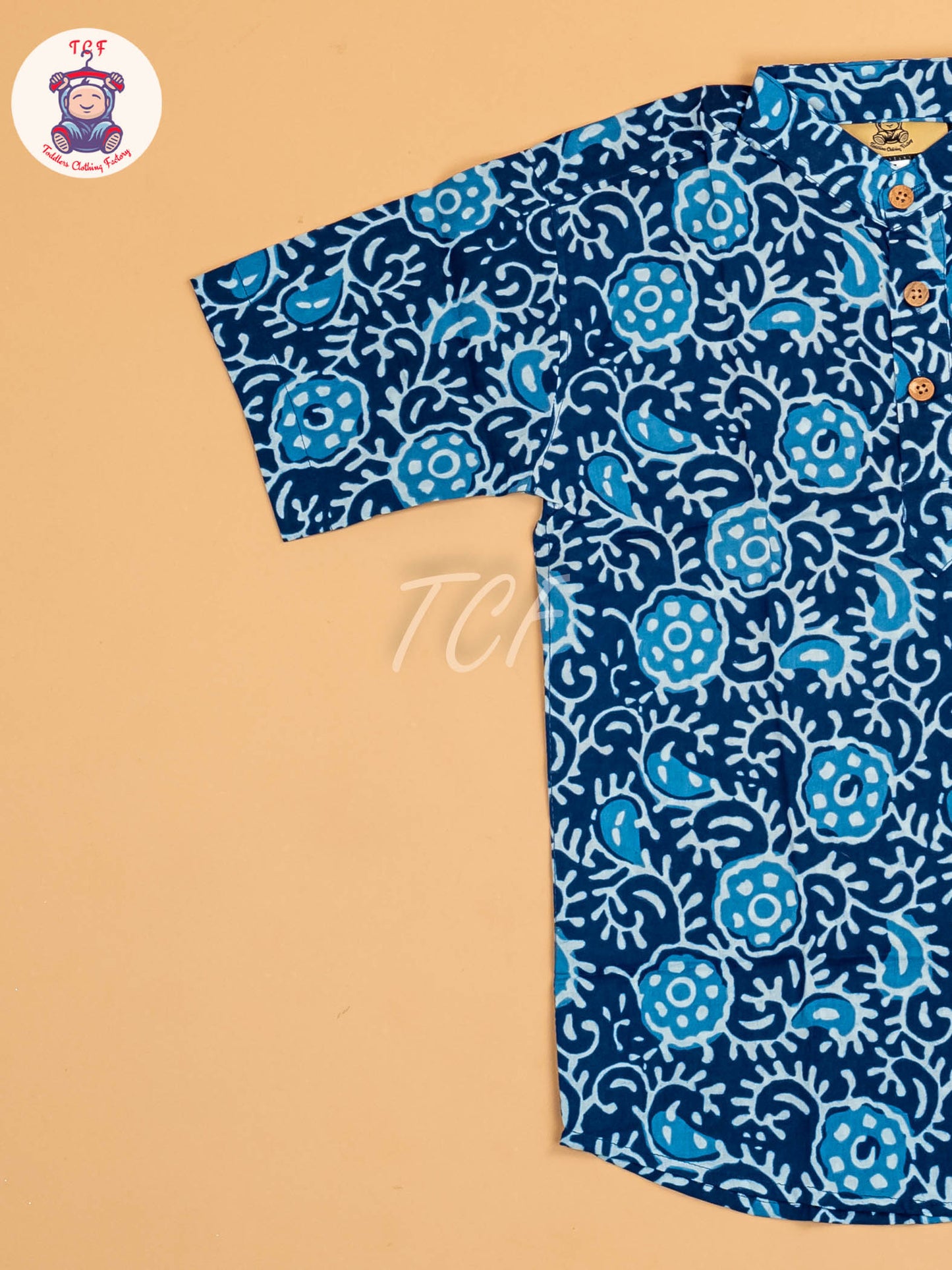 Indiogo - Boys Printed Short Kurta