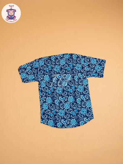 Indiogo - Boys Printed Short Kurta
