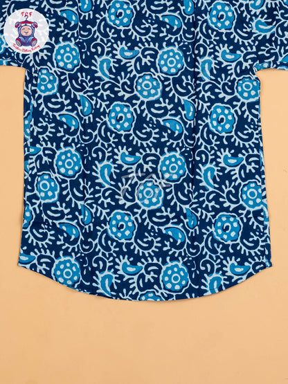 Indiogo - Boys Printed Short Kurta