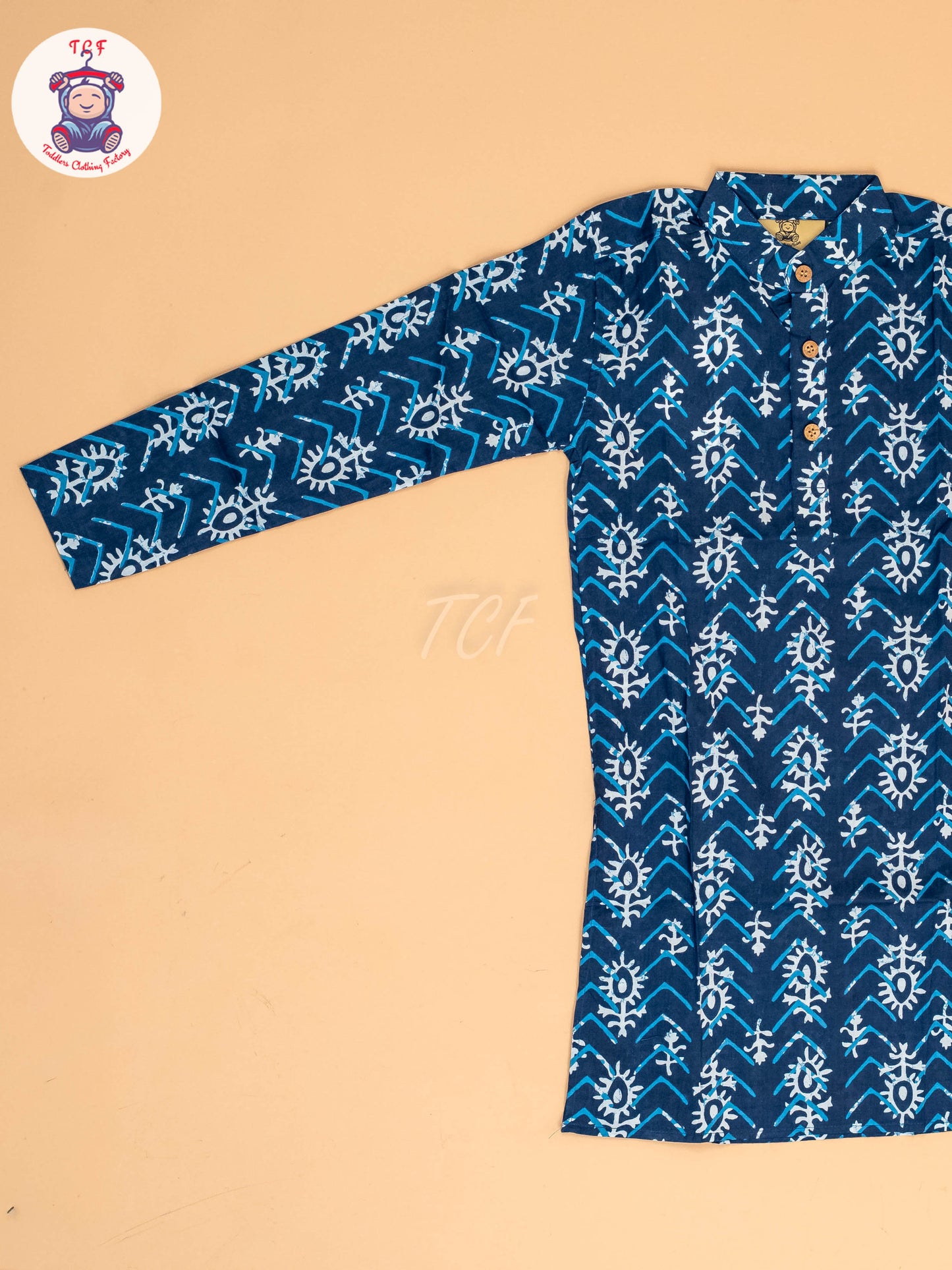 Indiogo - Boys Printed Long Kurta