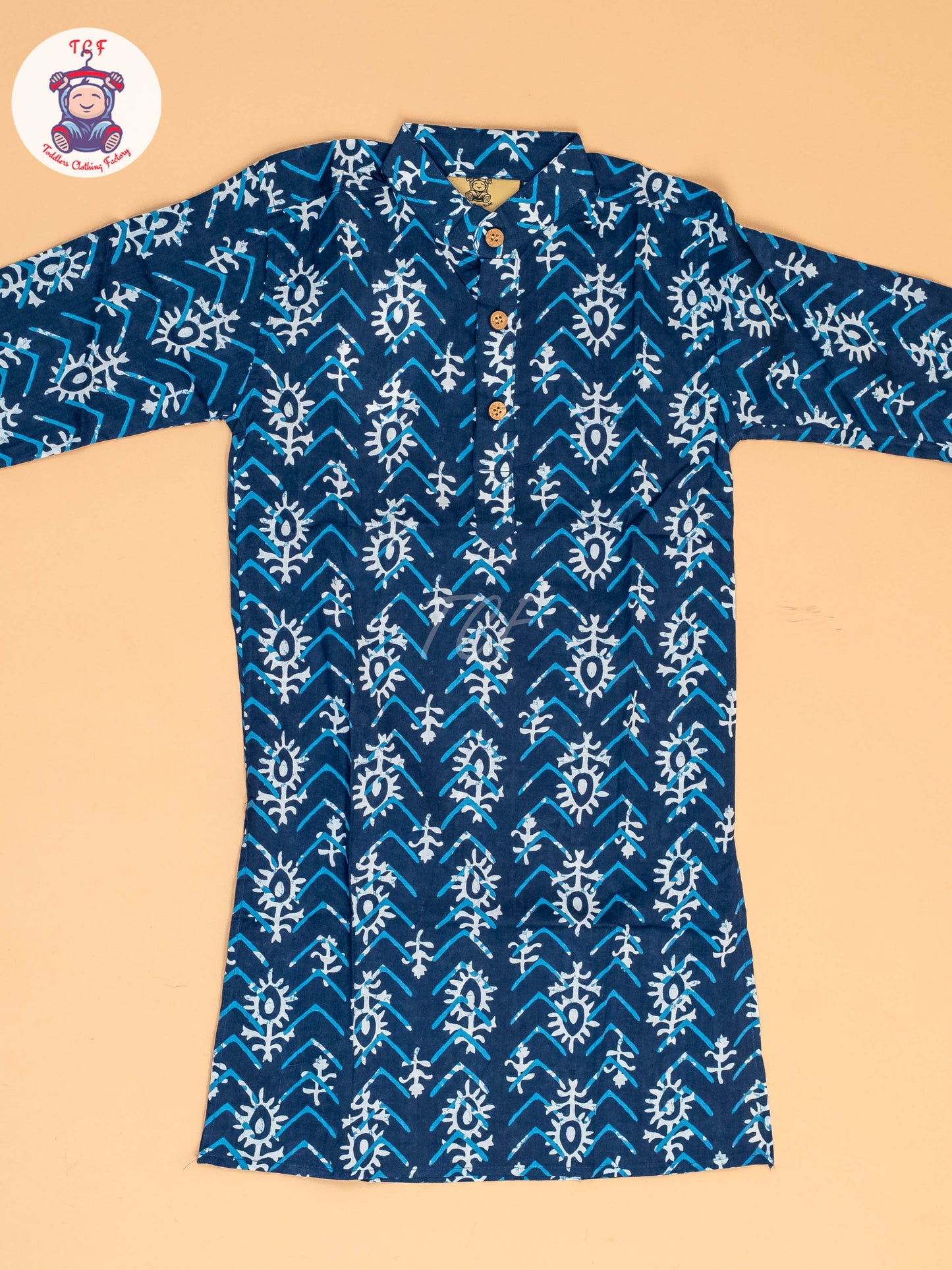 Indiogo - Boys Printed Long Kurta