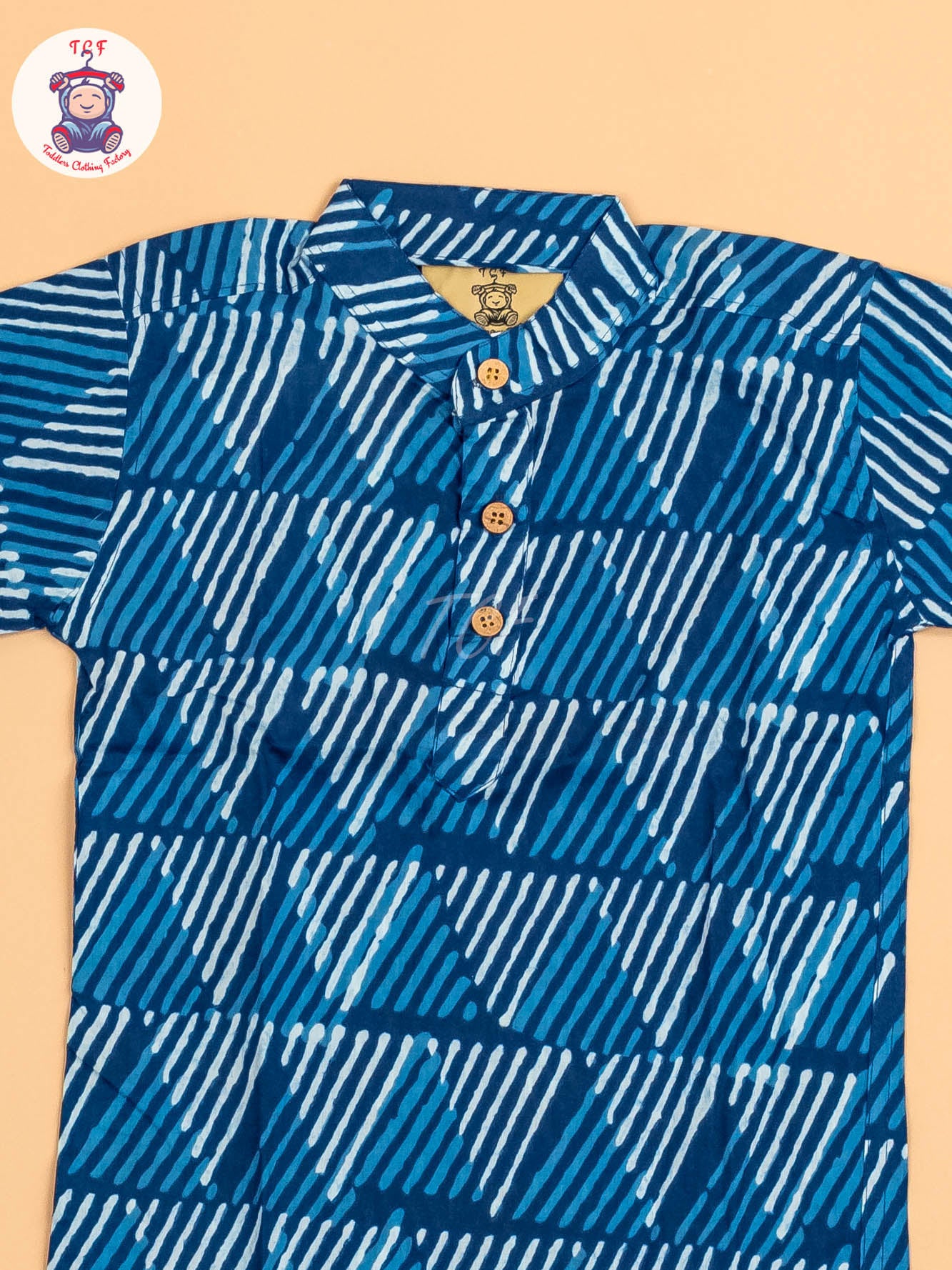 Indiogo - Boys Printed Short Kurta