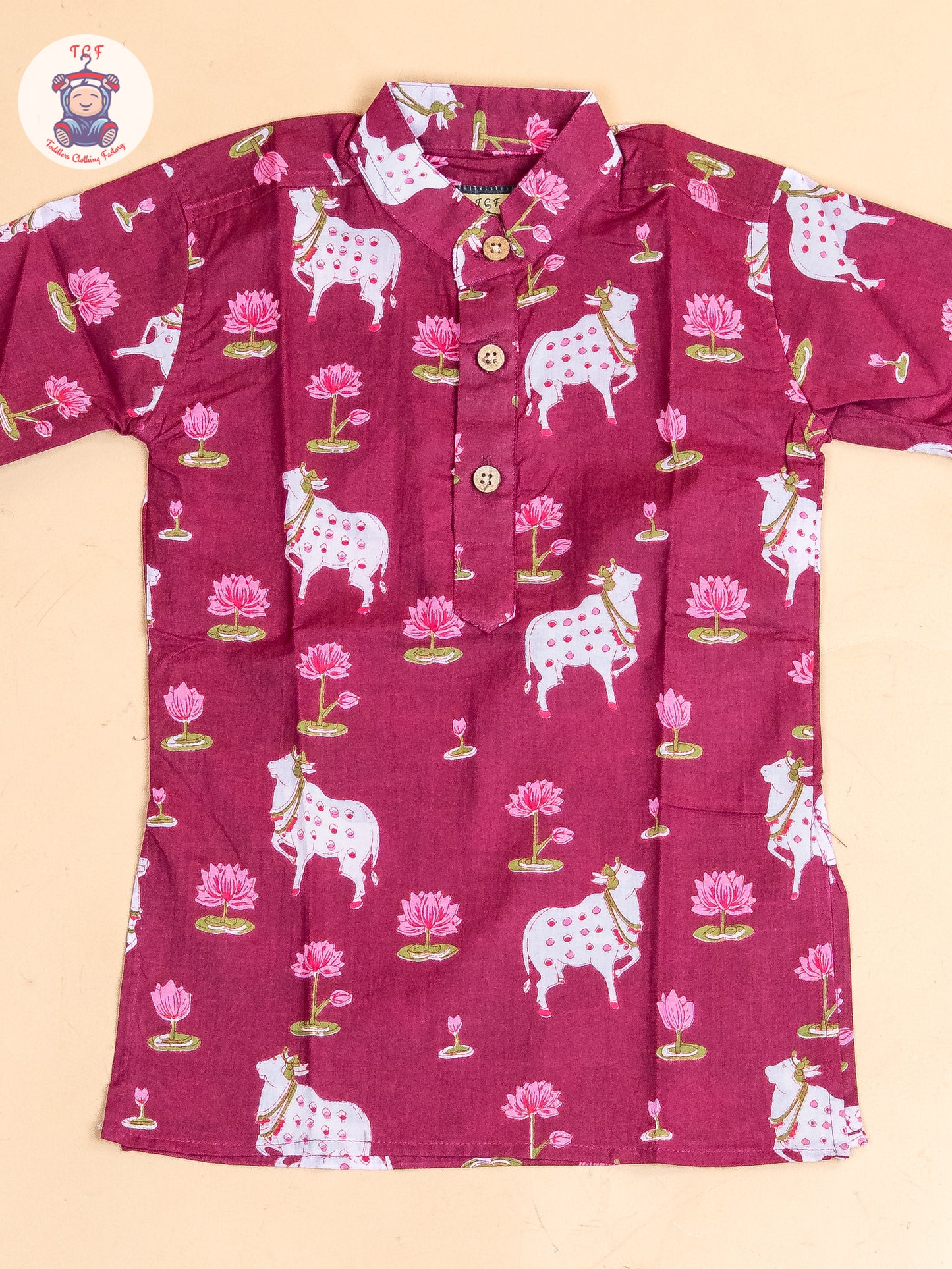 Majentha - Boys Printed Long Kurta