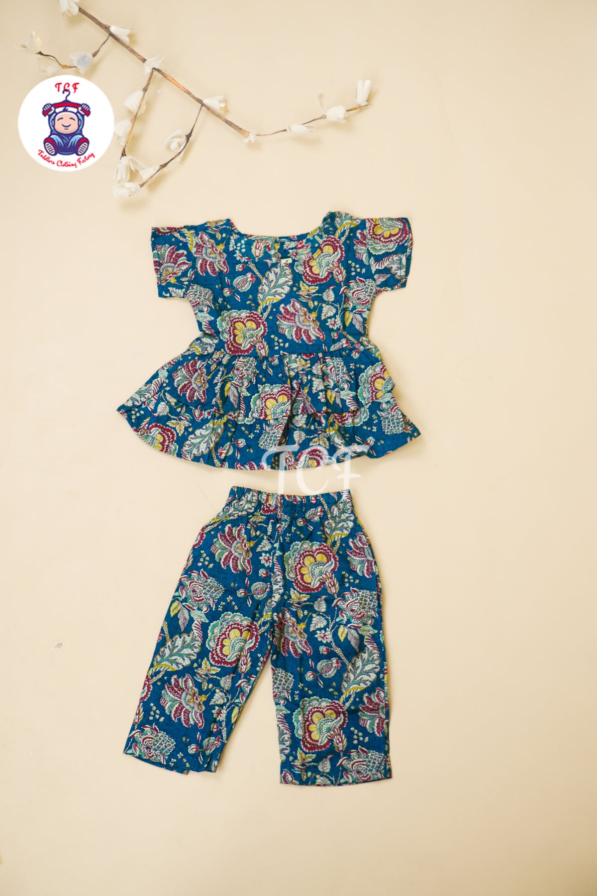 Bottle Green - Jaipur Floral printed Co-ords Sets