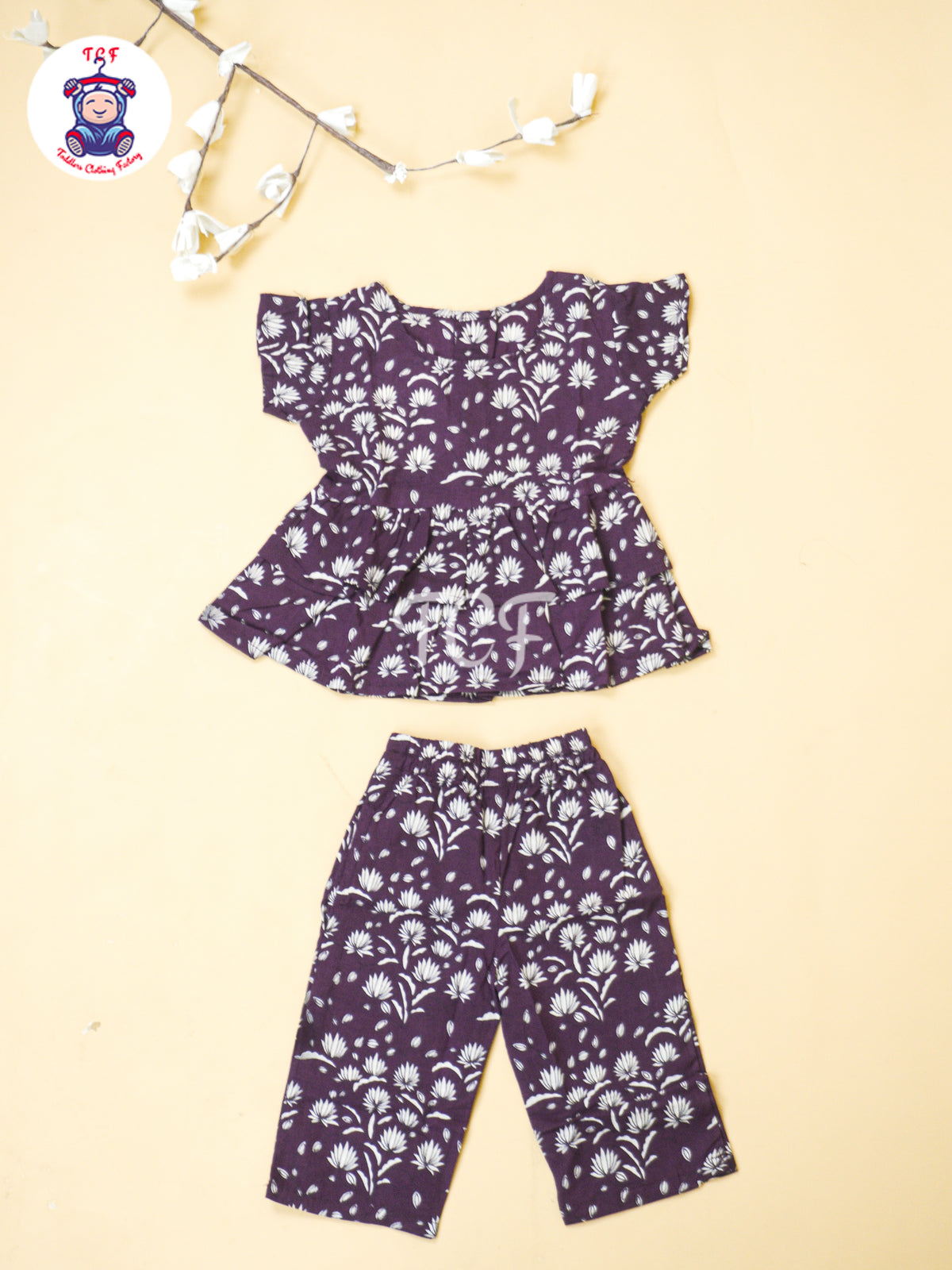 Purple - Jaipur Floral printed Co-ords Sets