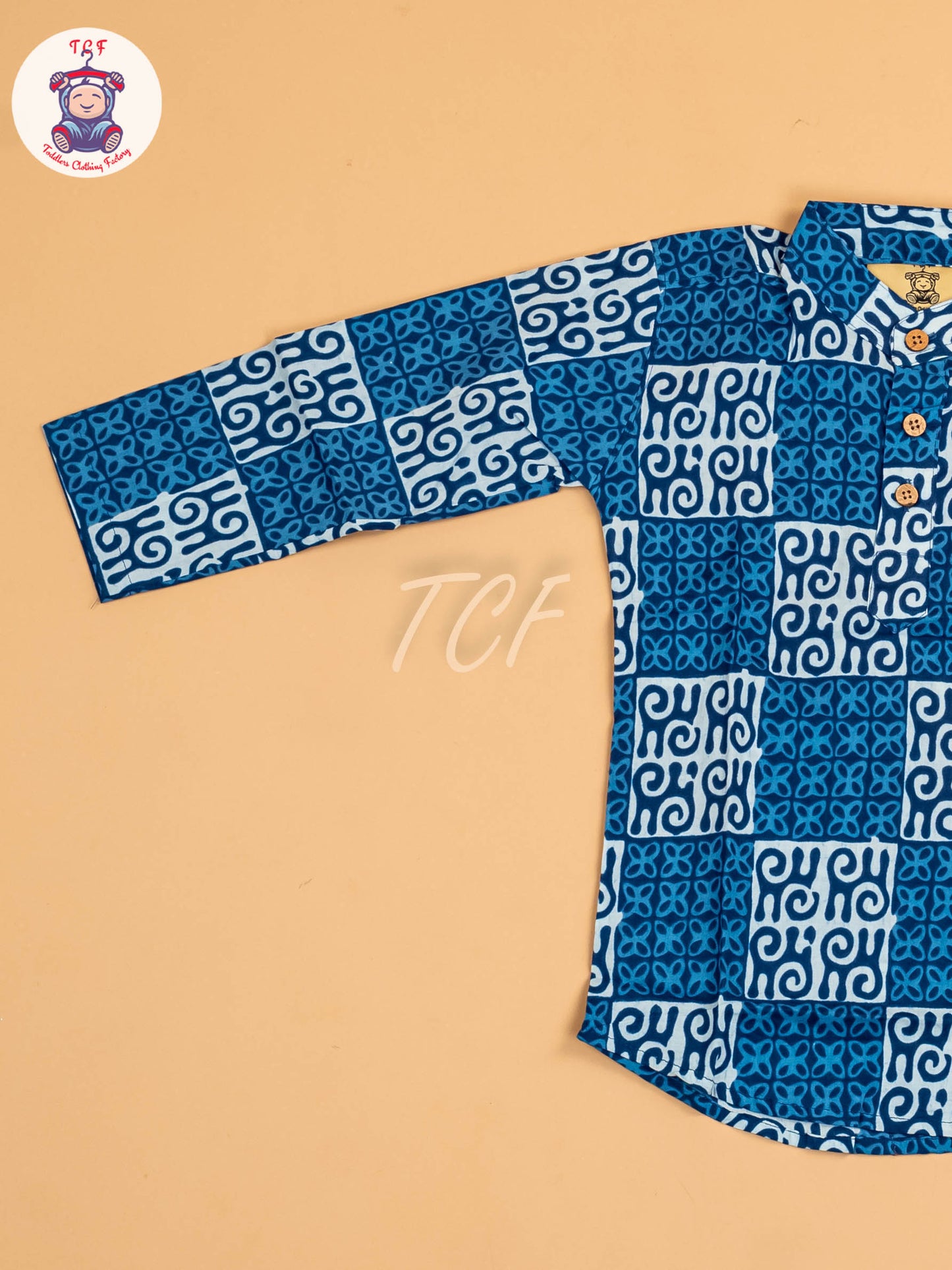 Indiogo - Boys Printed Short Kurta