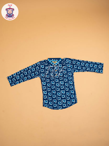Indiogo - Boys Printed Short Kurta