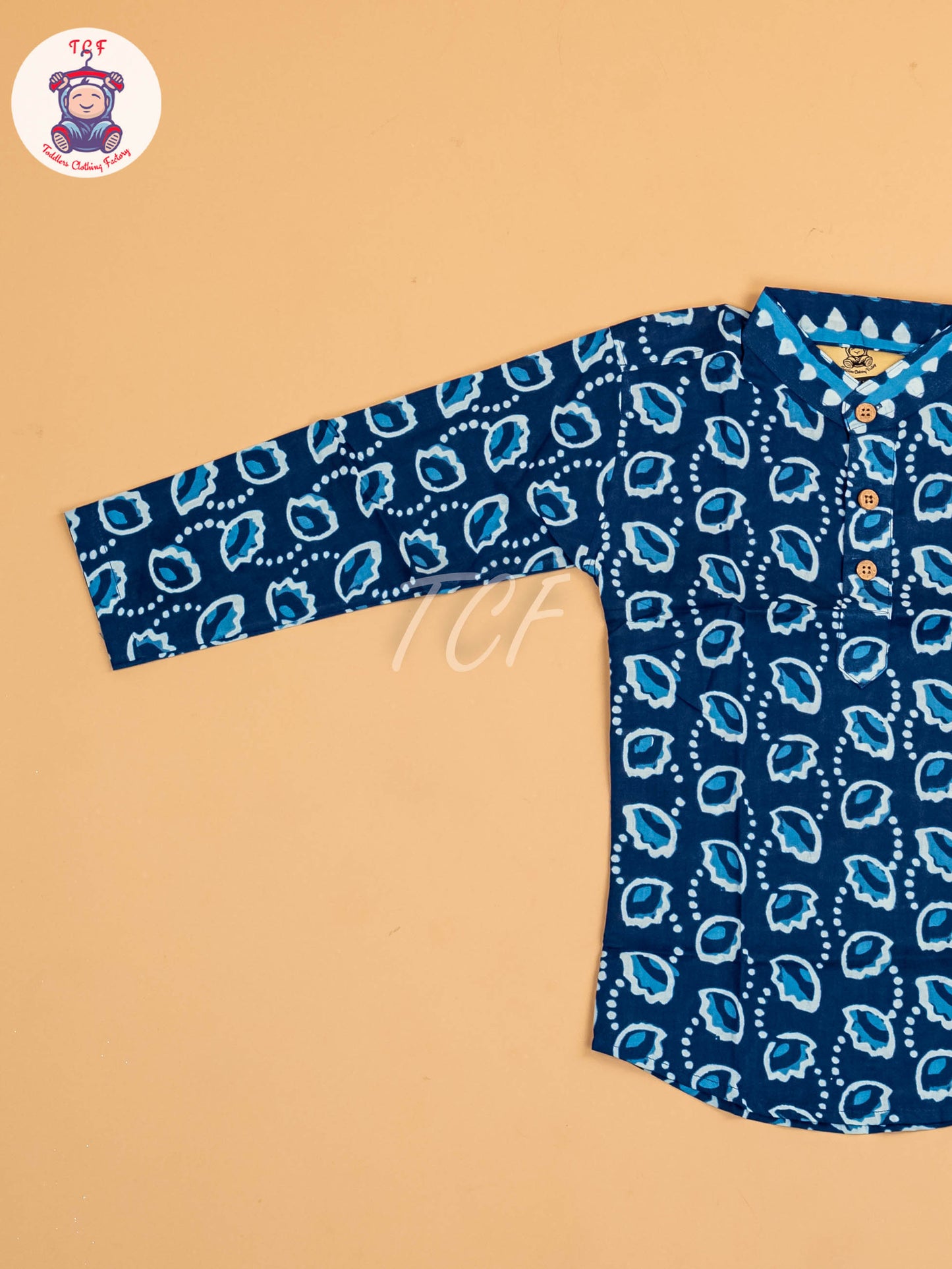 Indiogo - Boys Printed Short Kurta