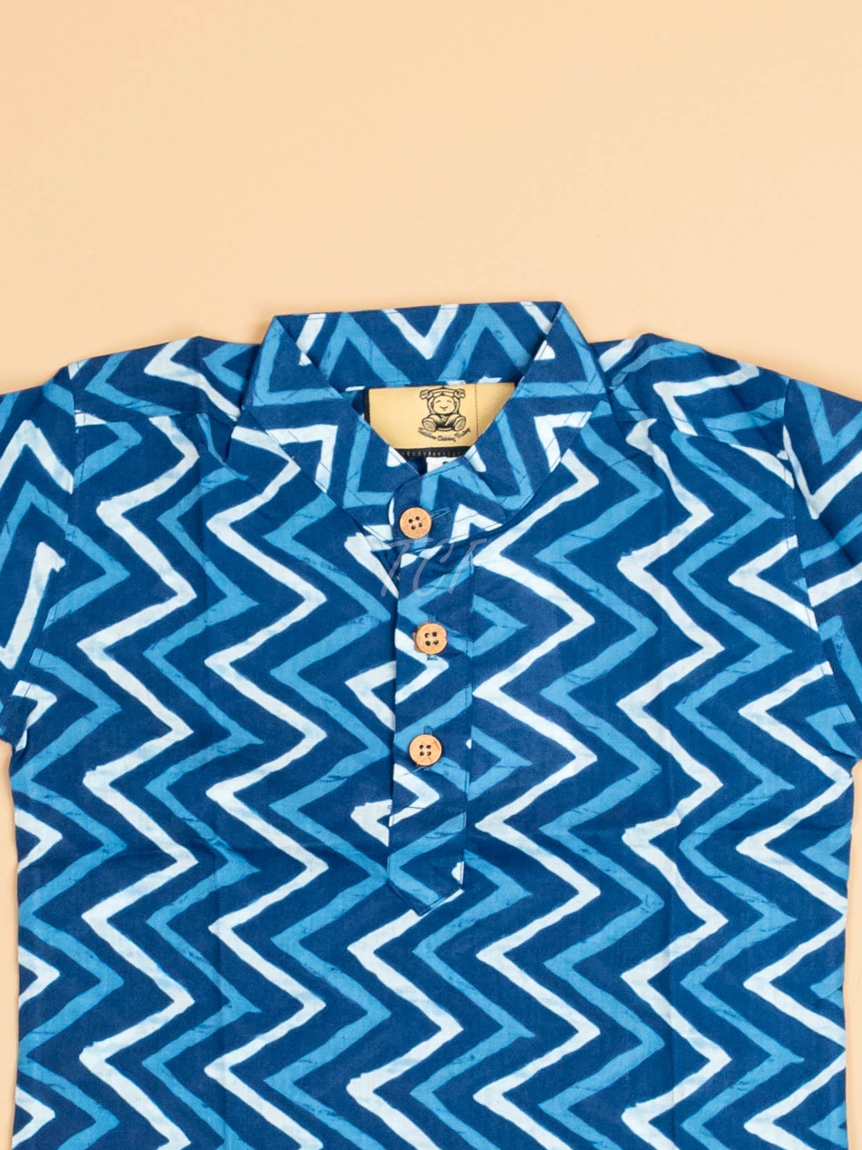 Indiogo - Boys Printed Short Kurta