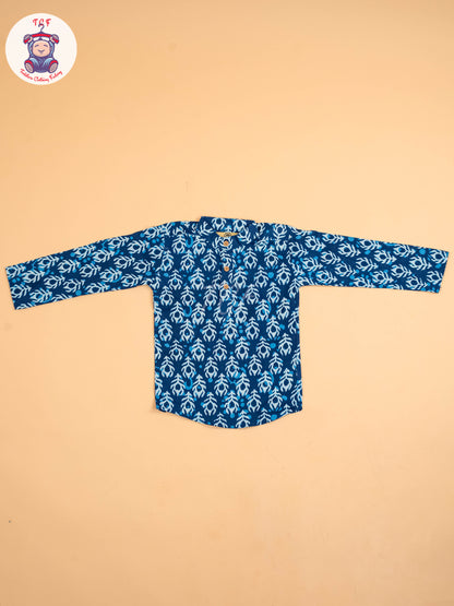 Indiogo - Boys Printed Short Kurta
