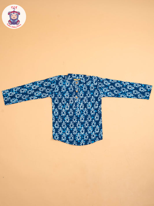 Indiogo - Boys Printed Short Kurta