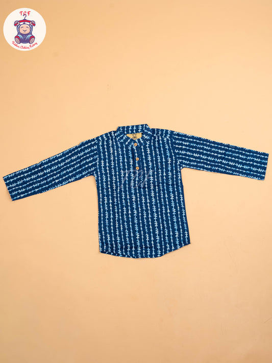 Indiogo - Boys Printed Short Kurta