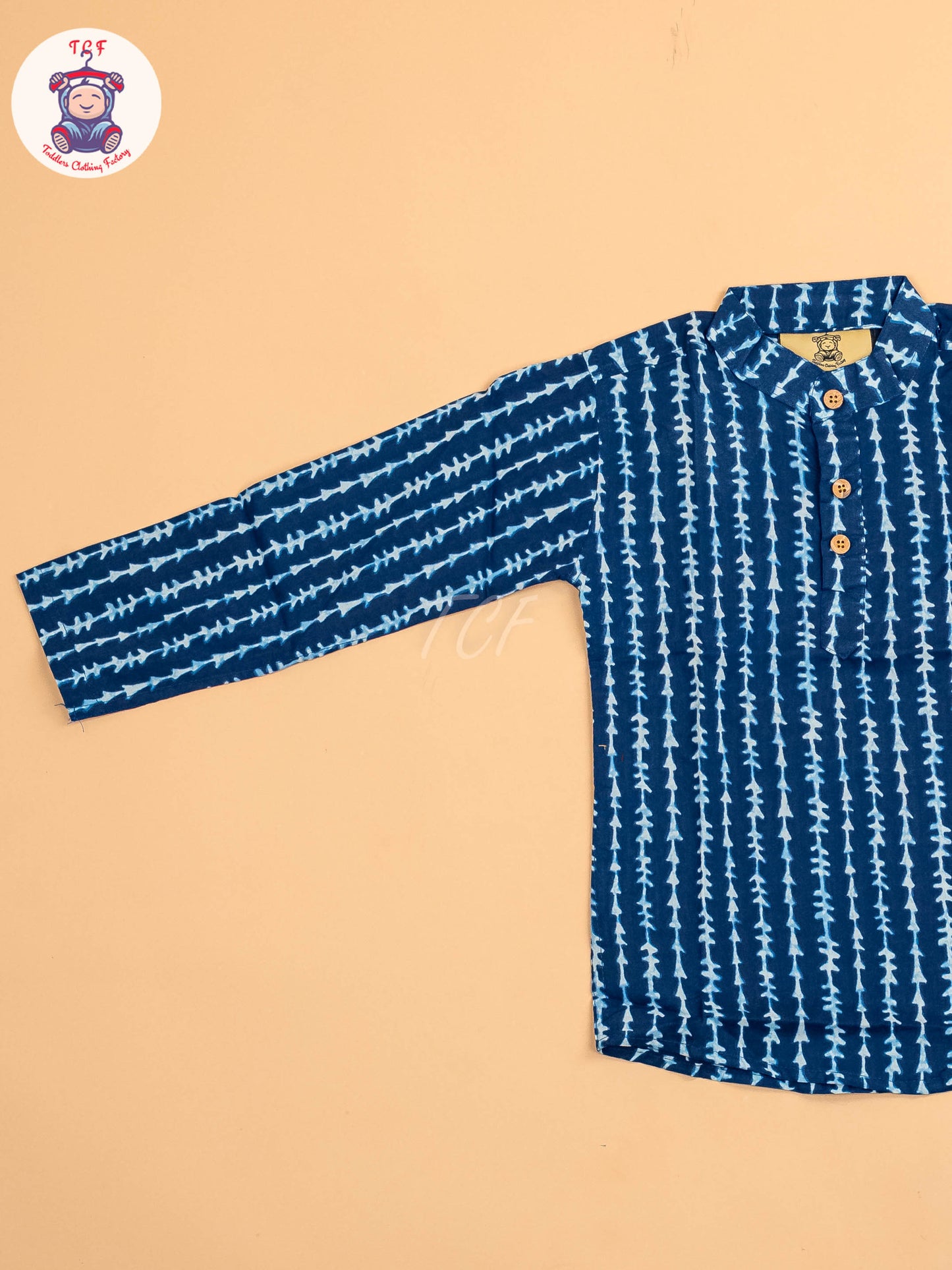 Indiogo - Boys Printed Short Kurta