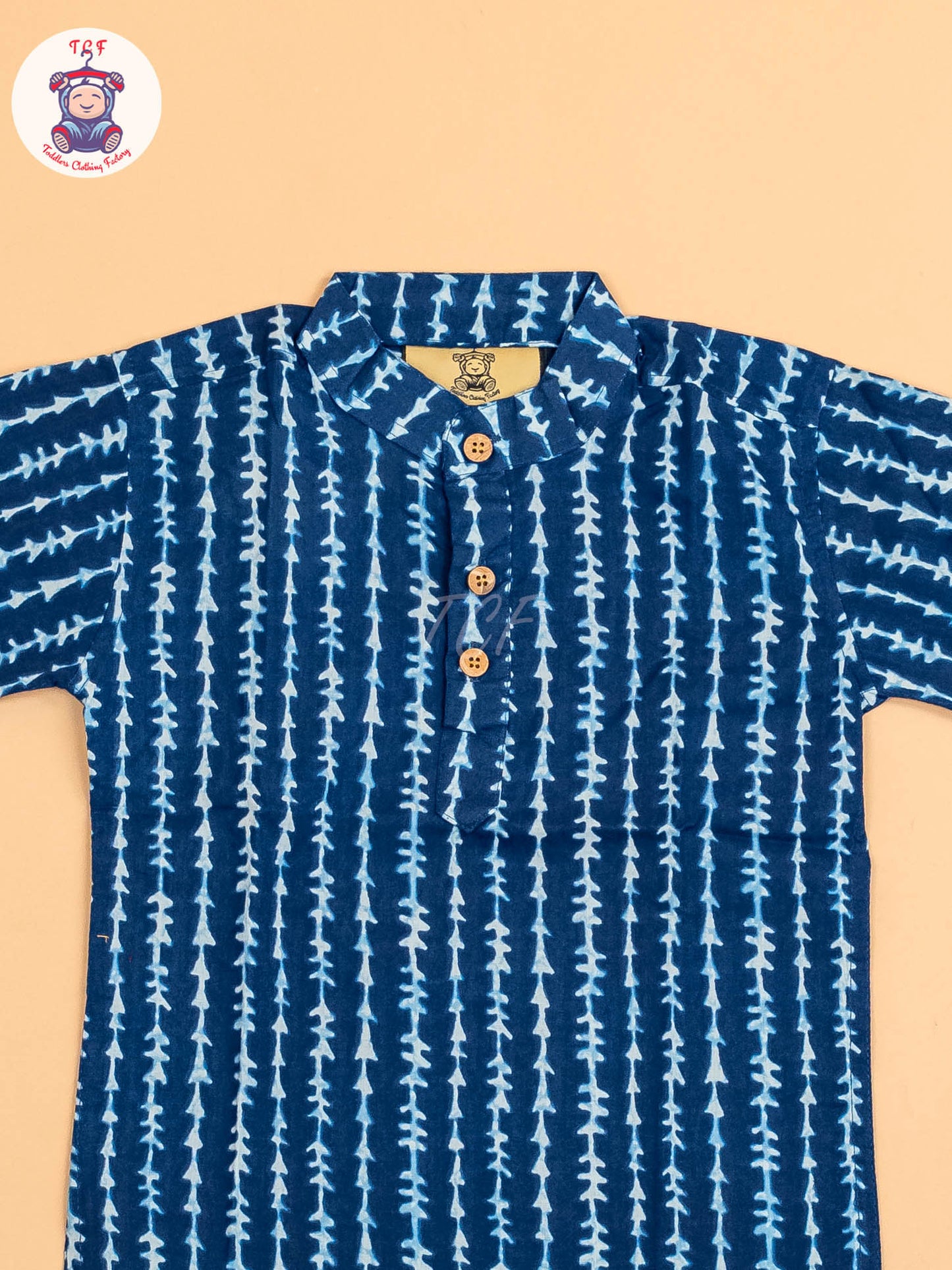 Indiogo - Boys Printed Short Kurta