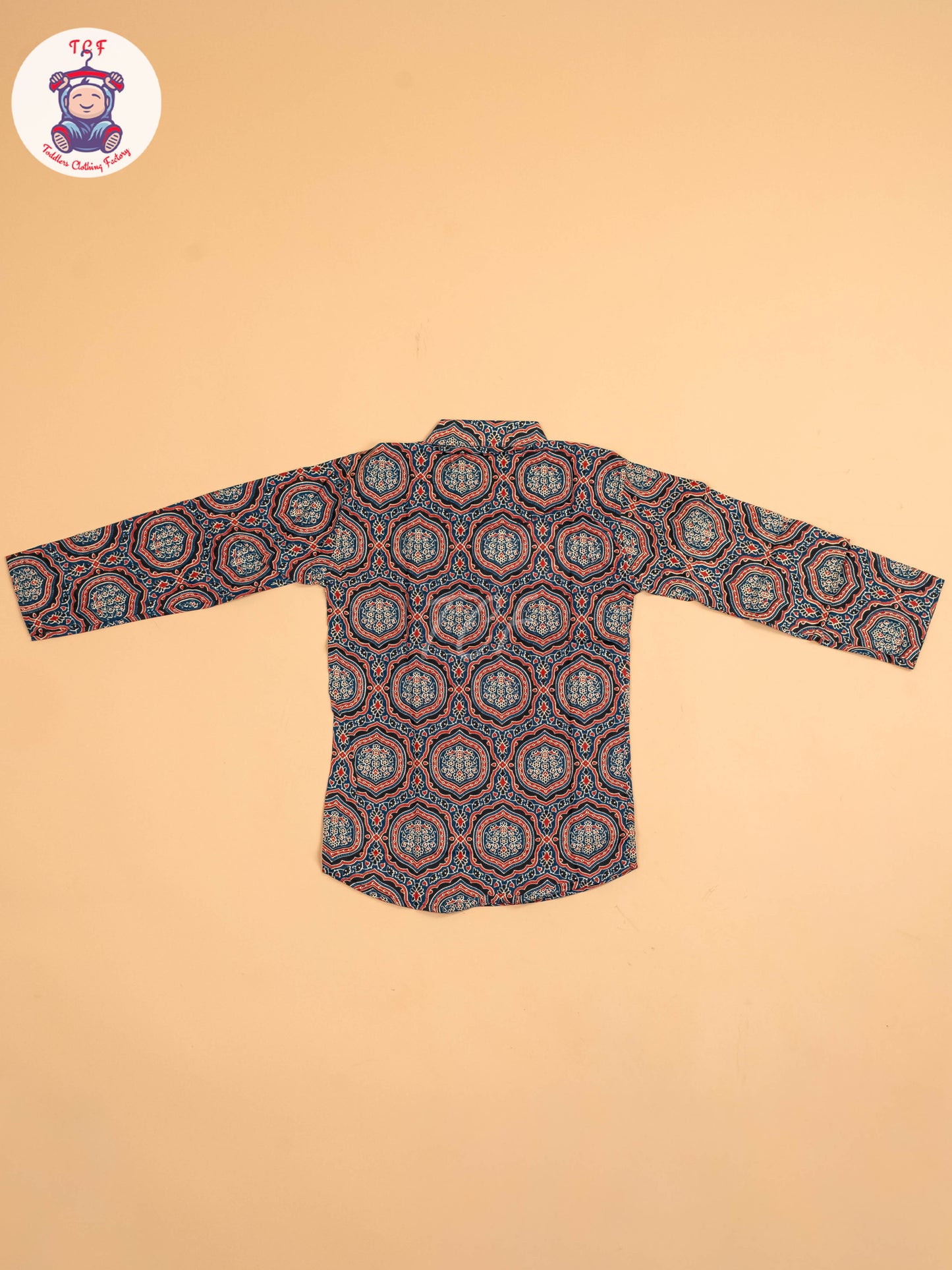 Black & Maroon - Boys Printed Short Kurta