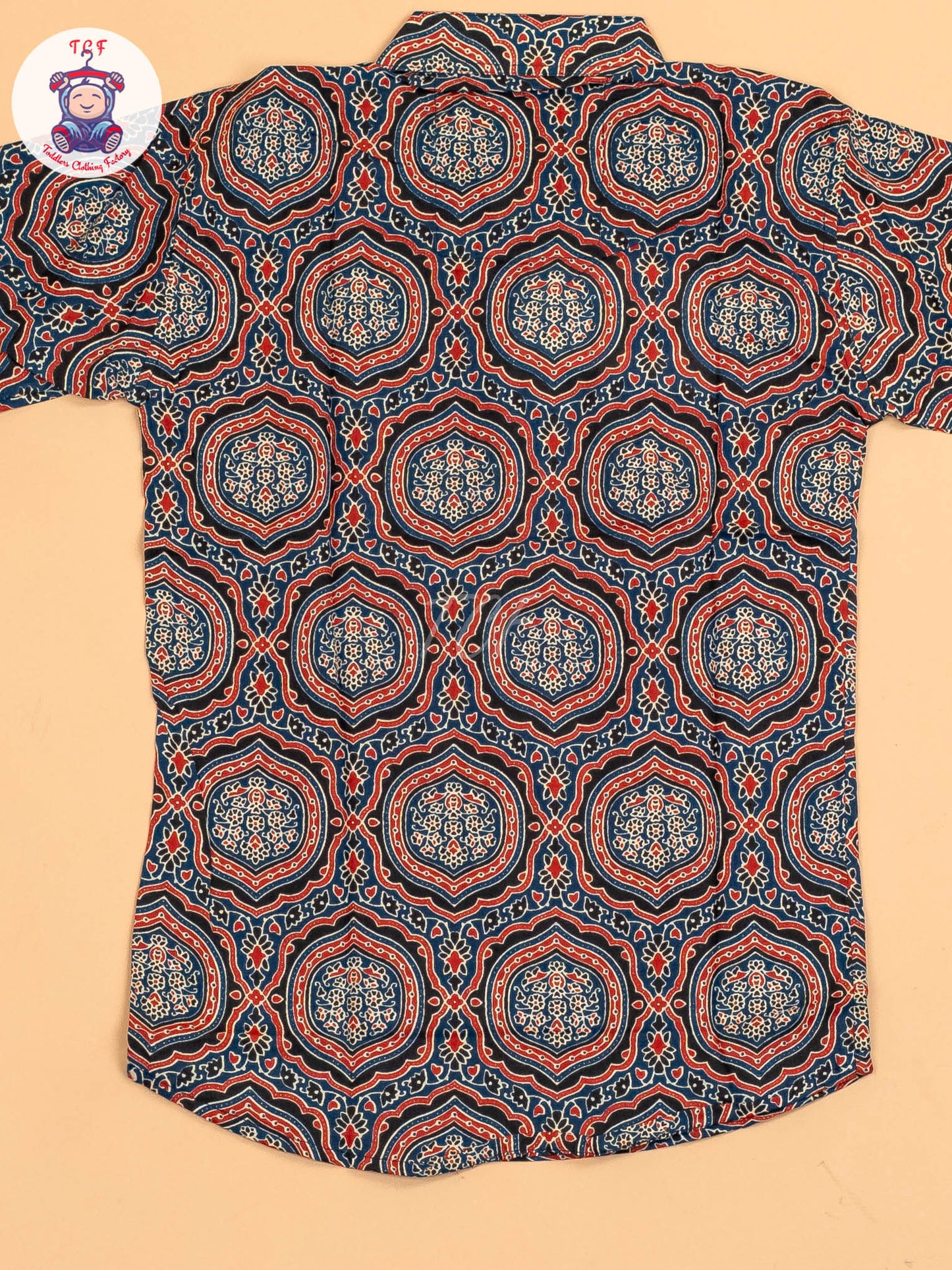 Black & Maroon - Boys Printed Short Kurta