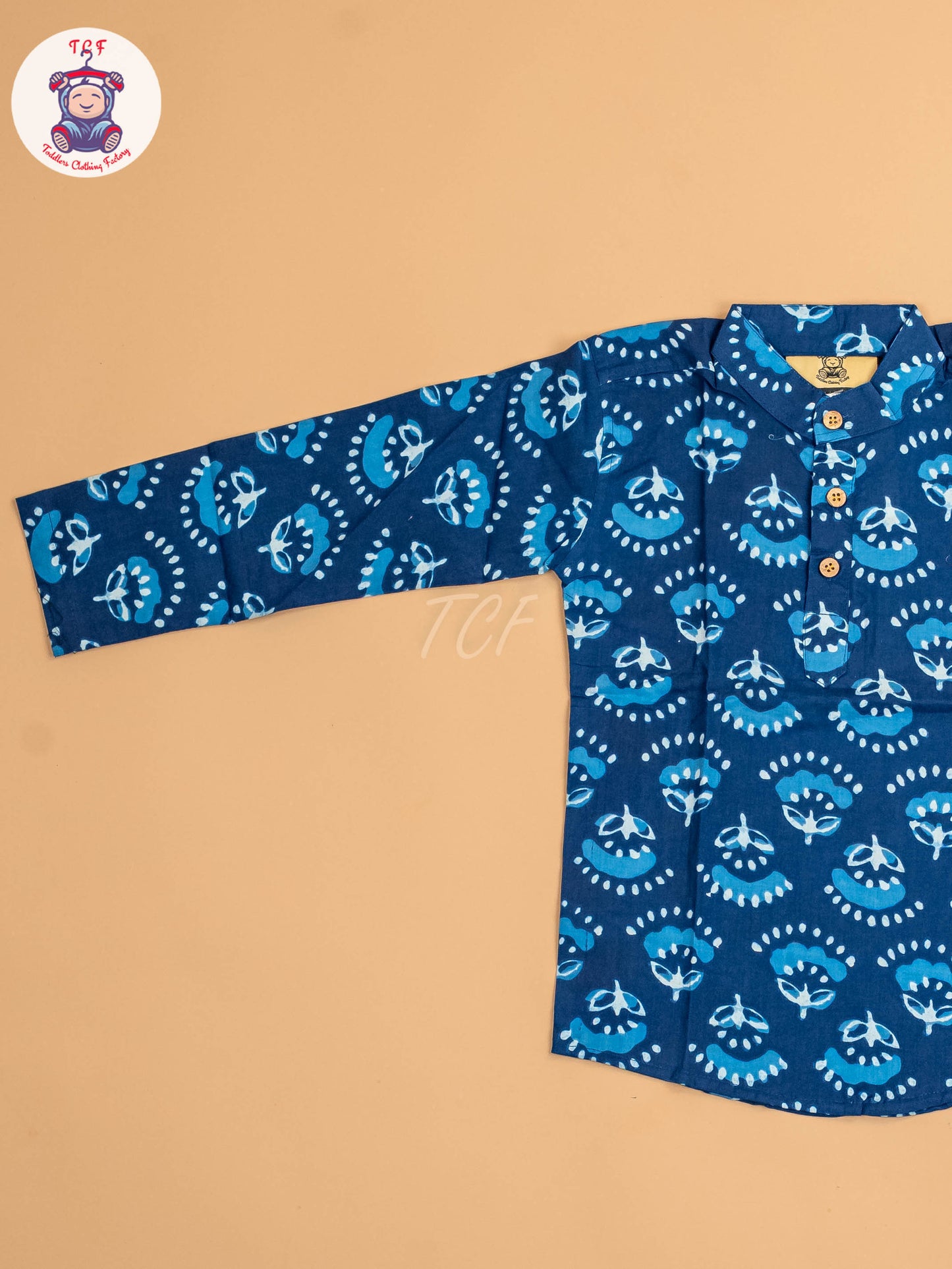 Indiogo - Boys Printed Short Kurta