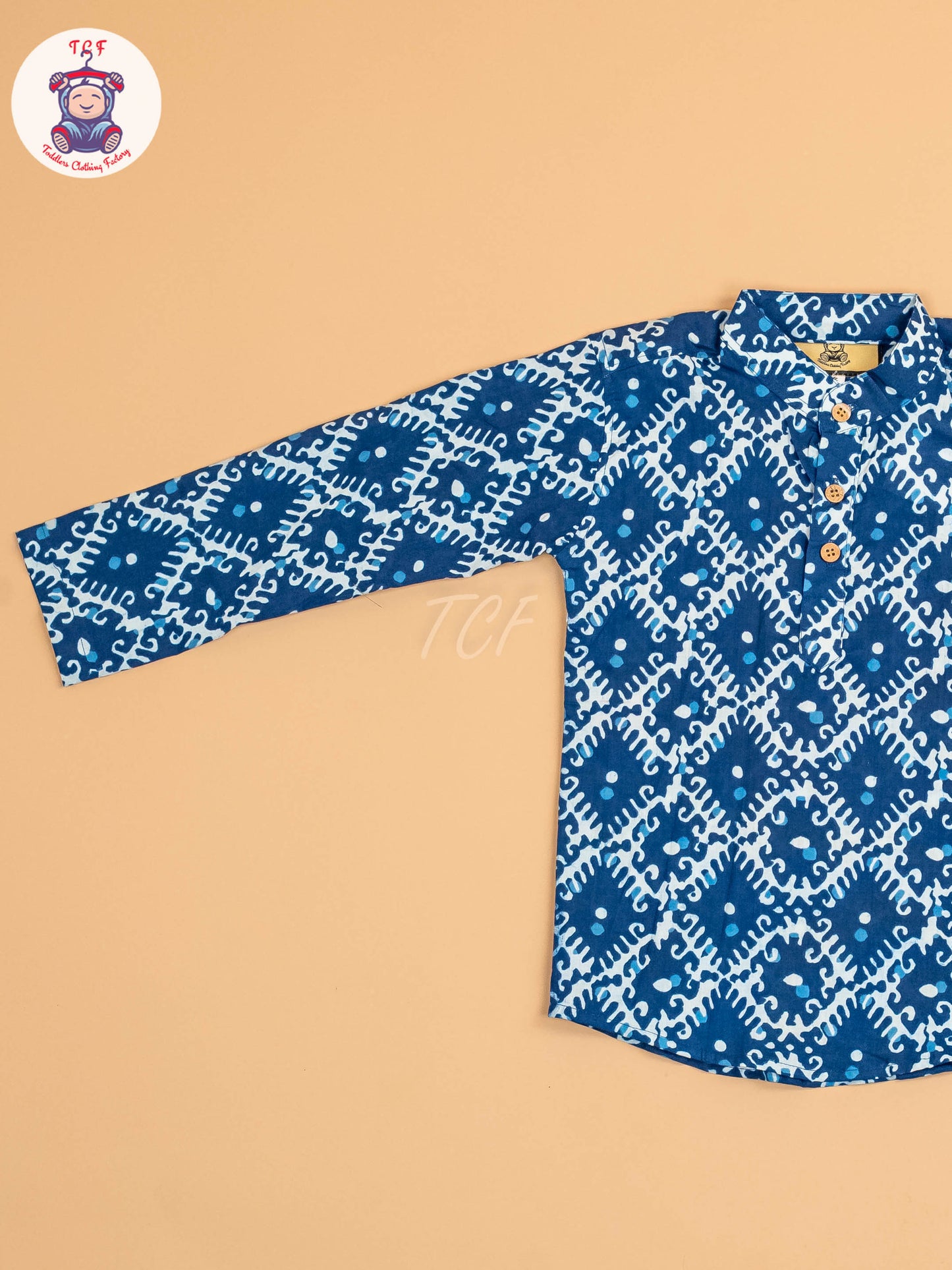 Indiogo - Boys Printed Short Kurta