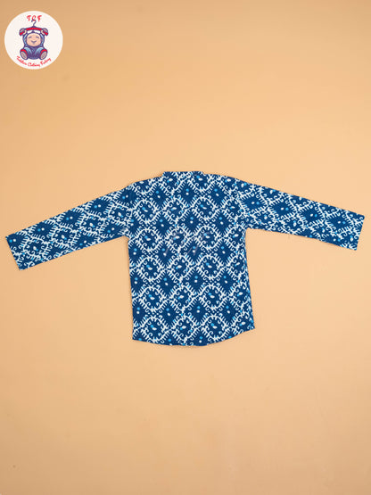 Indiogo - Boys Printed Short Kurta