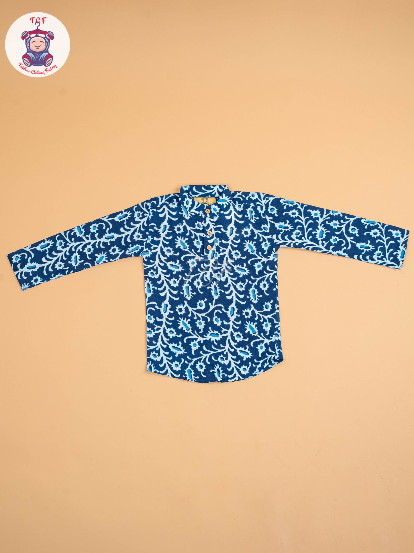Indiogo - Boys Printed Short Kurta
