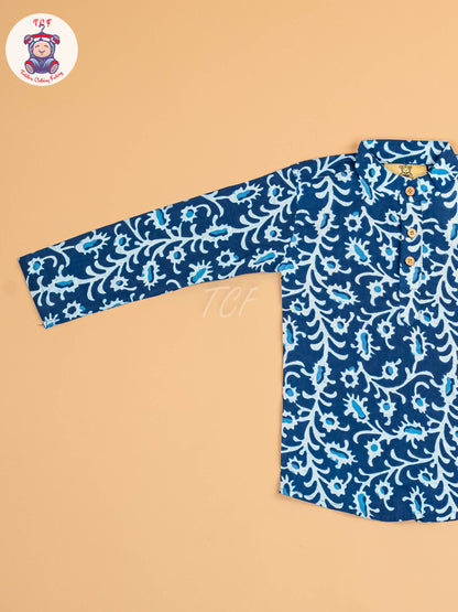 Indiogo - Boys Printed Short Kurta