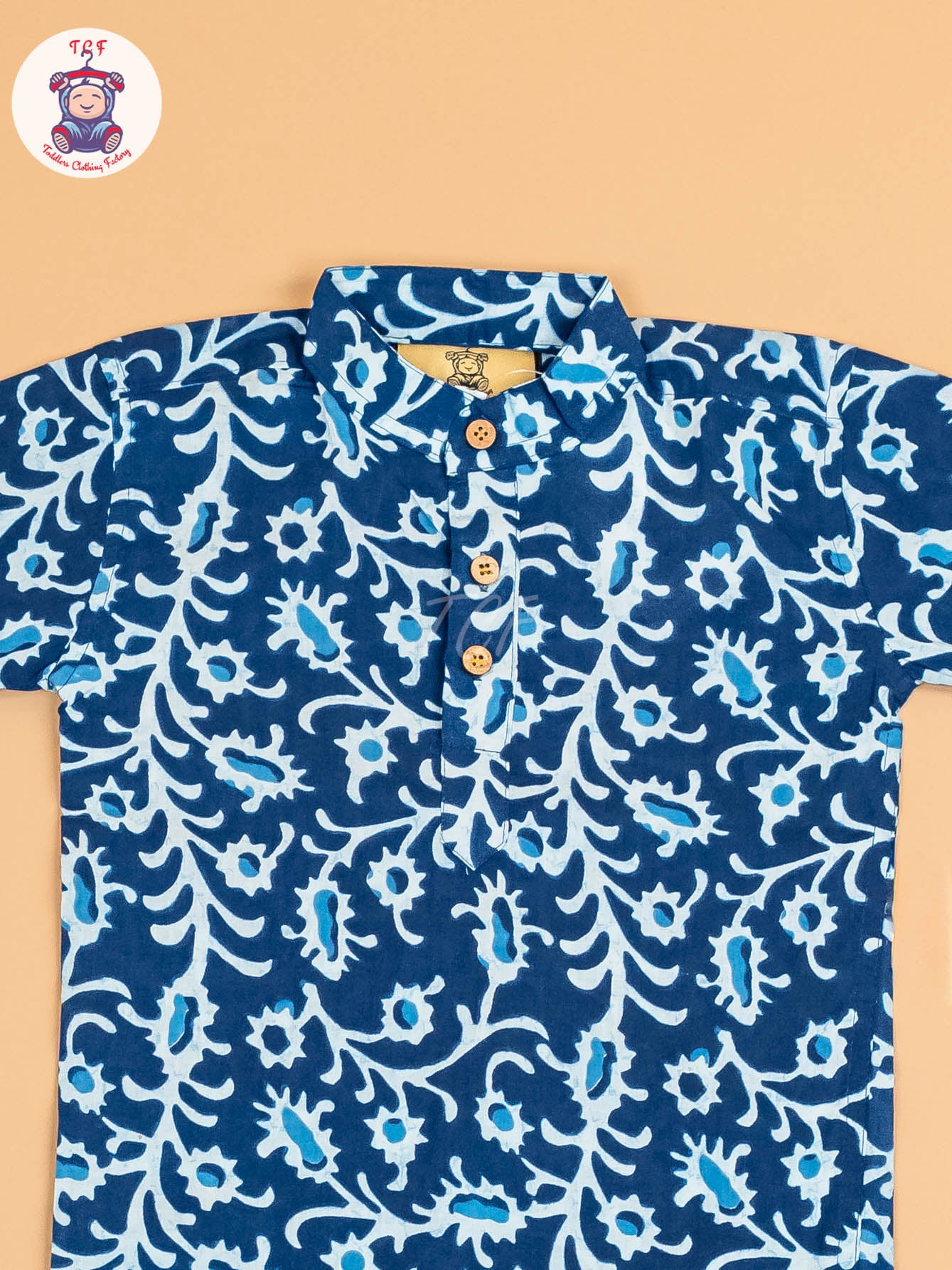 Indiogo - Boys Printed Short Kurta