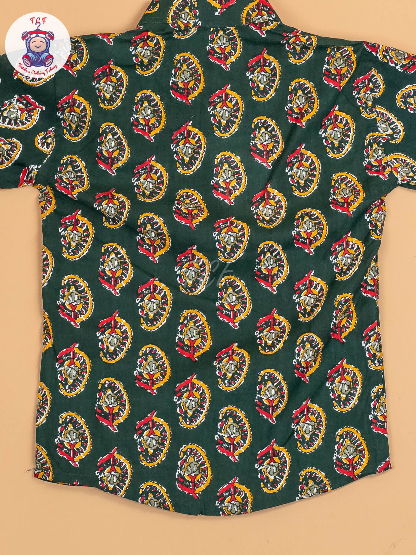 Green - Boys Printed Short Kurta