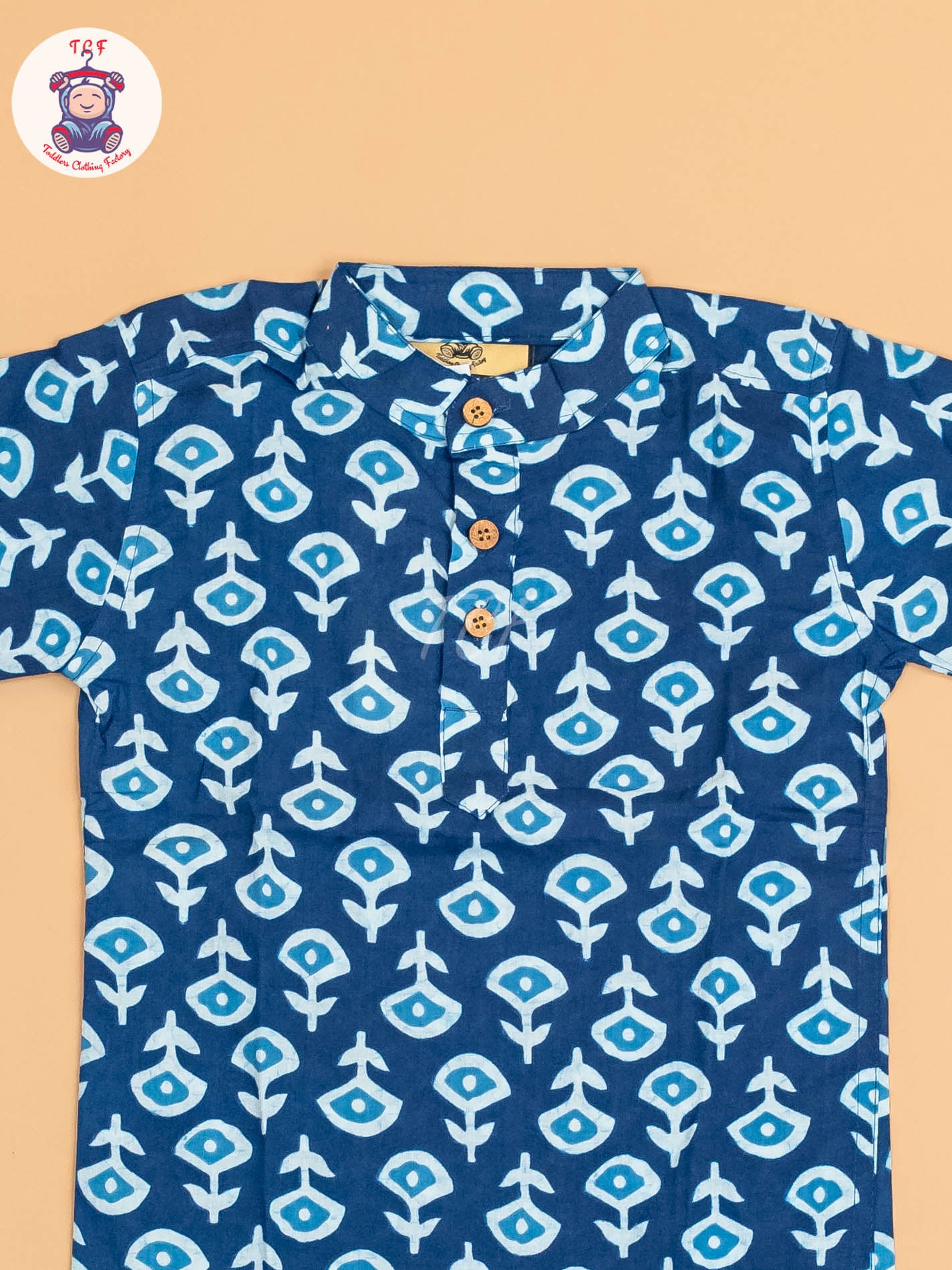 Indiogo - Boys Printed Short Kurta