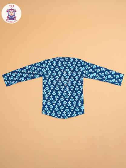 Indiogo - Boys Printed Short Kurta