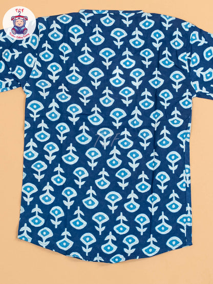 Indiogo - Boys Printed Short Kurta
