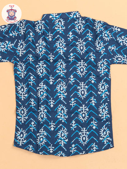 Indiogo - Boys Printed Short Kurta