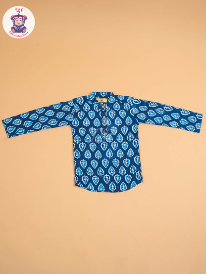 Indiogo - Boys Printed Short Kurta