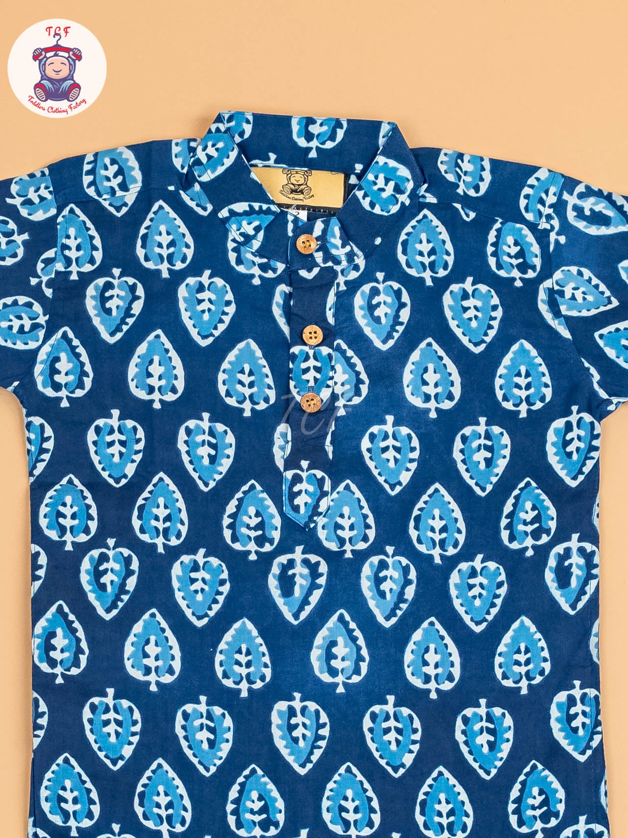 Indiogo - Boys Printed Short Kurta