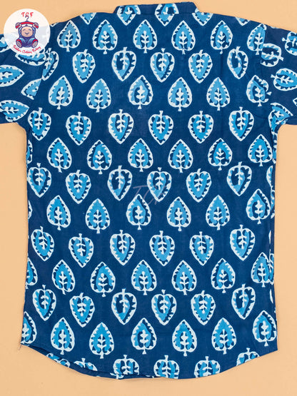 Indiogo - Boys Printed Short Kurta