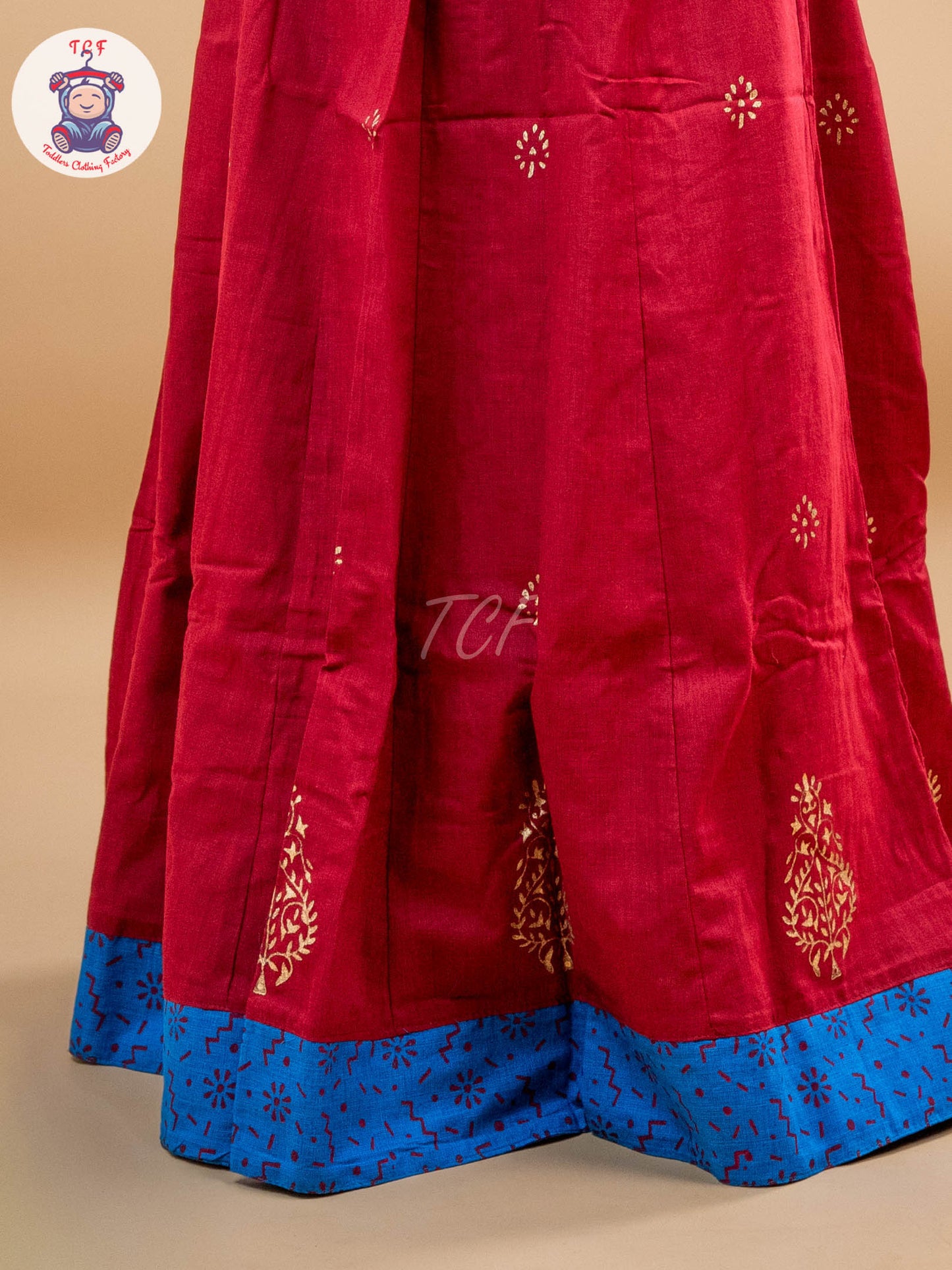 Pink & Blue - Adult Readymade Pavadai Sattai