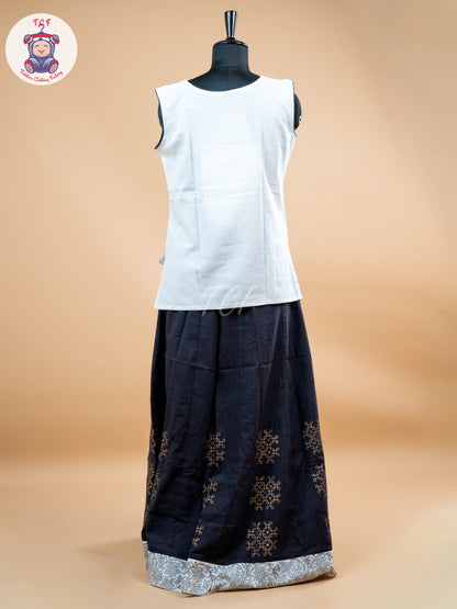 Black & White - Adult Readymade Pavadai Sattai