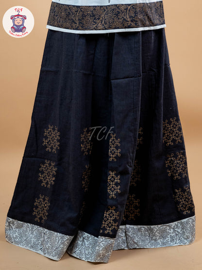 Black & White - Adult Readymade Pavadai Sattai