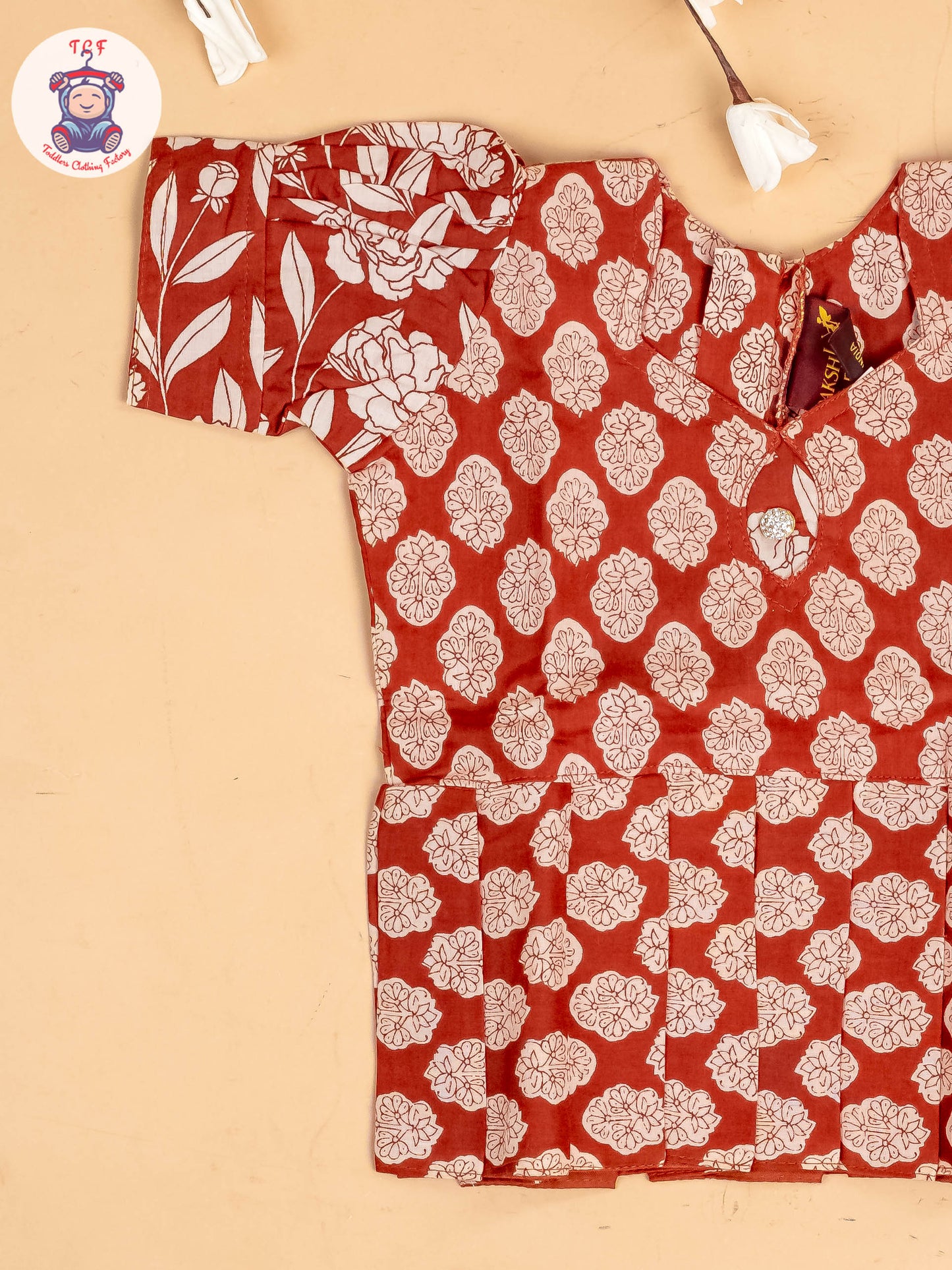 Maroon - Girls Jaipur Cotton Pavadai Sattai