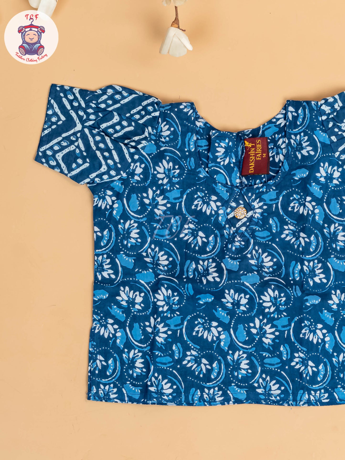 Indingo - Girls Readymade Cotton Pavadai Sattai