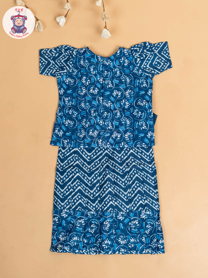 Indingo - Girls Readymade Cotton Pavadai Sattai
