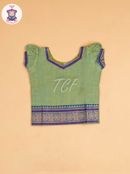 Green & Blue - Chettinad Cotton Pavadai Sattai