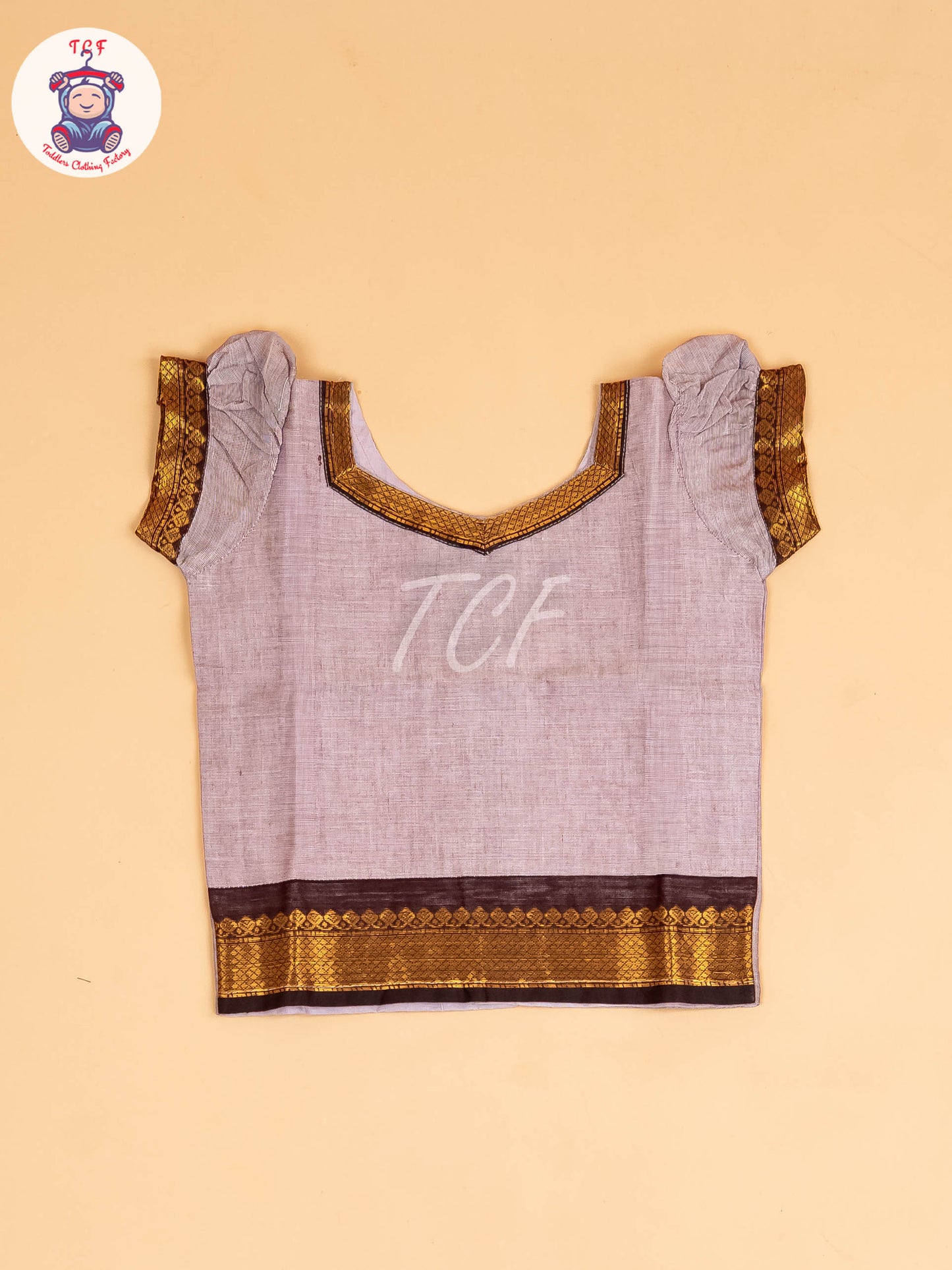 Grey & Black - Chettinad Cotton Pavadai Sattai