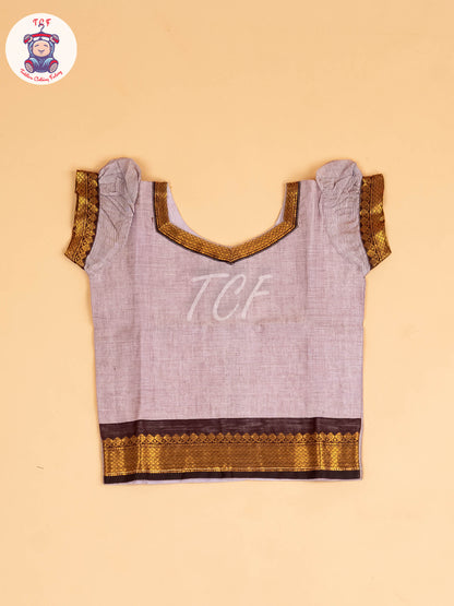 Grey & Black - Chettinad Cotton Pavadai Sattai