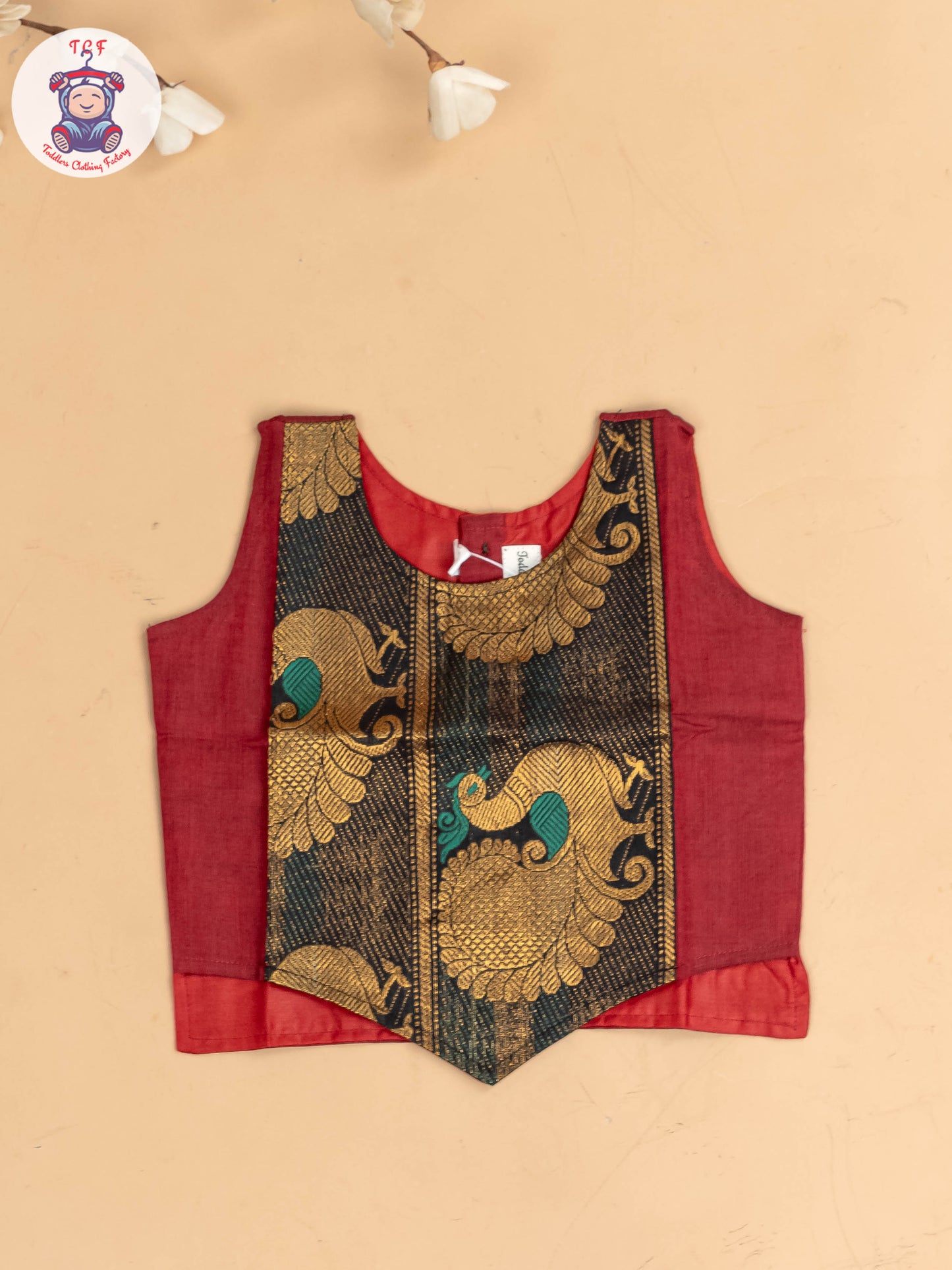 Maroon & Black - Chettinad Cotton Pavadai Sattai