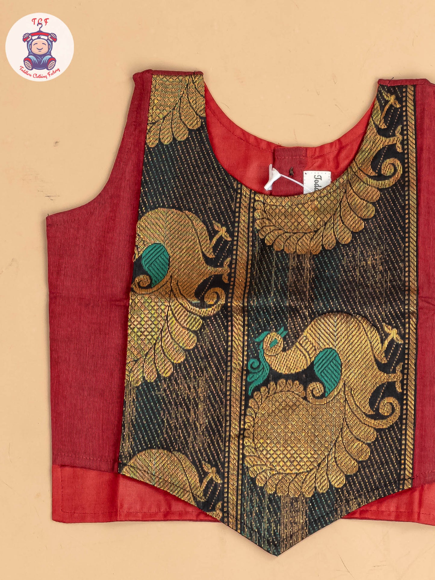Maroon & Black - Chettinad Cotton Pavadai Sattai