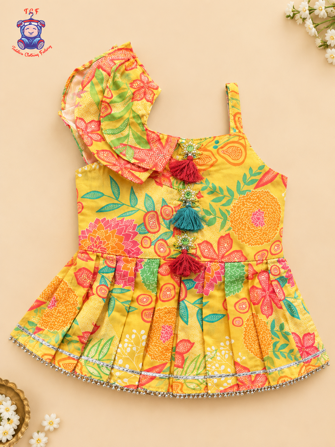 Yellow - Zari Embroidered Sharara Set with Dupatta